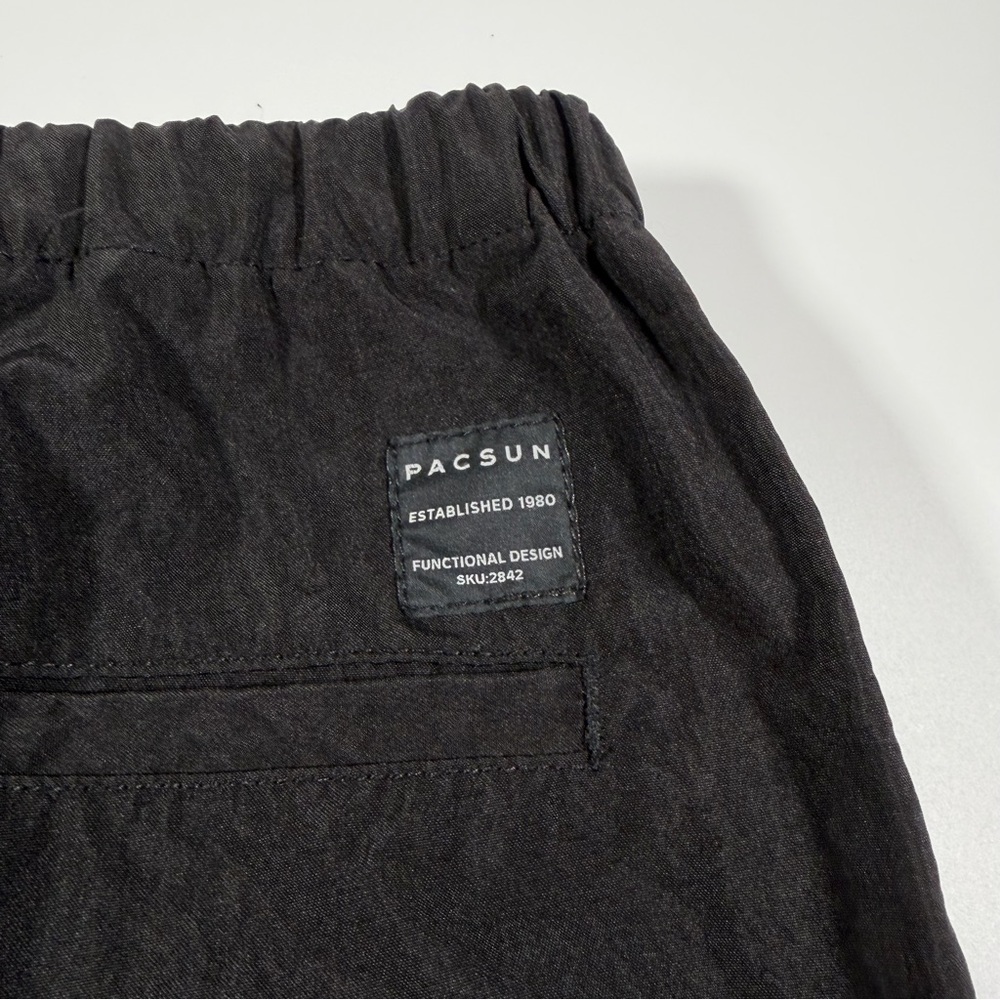 PacSun Women's‎ Black Windbreaker Cargo Pants Size Medium - Picture 10 of 12